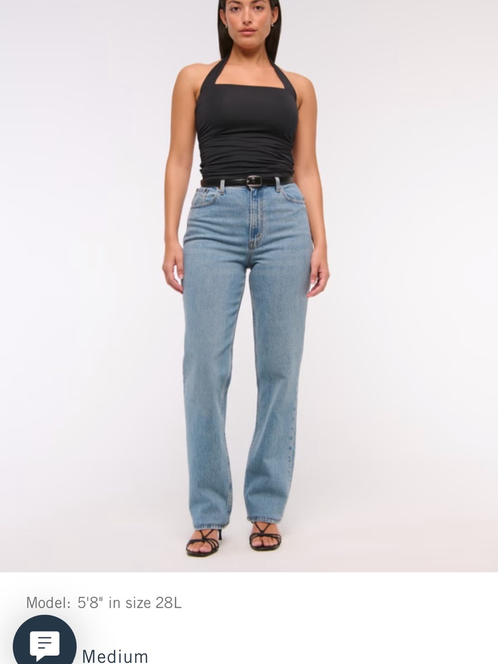 Abercrombie & Fitch Light Wash Straight Leg Jeans